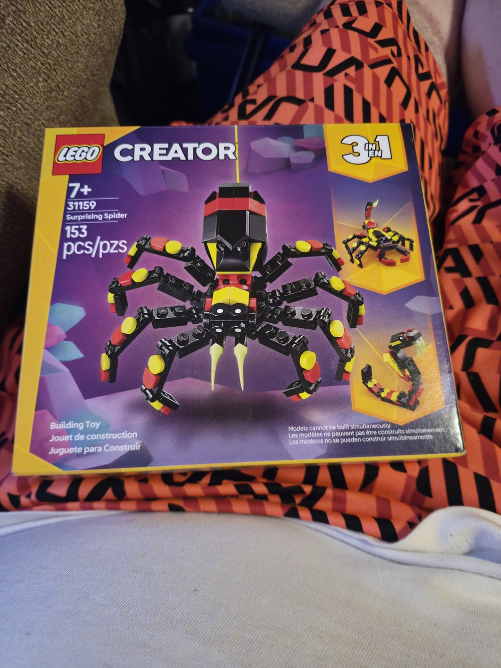 LEGO Creator 3-in-1 Wild Animals Surprising Spider 31159 Factory Sealed Packagin